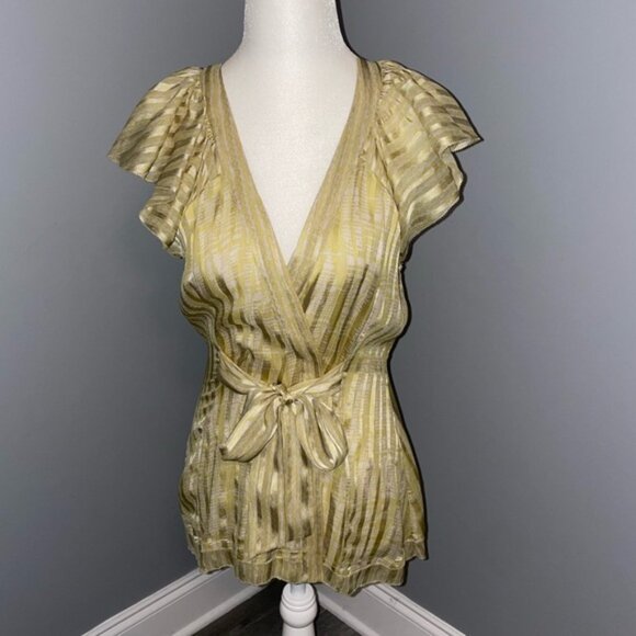 BCBGMAXAZRIA 100% silk blouse size XS - Picture 1 of 8